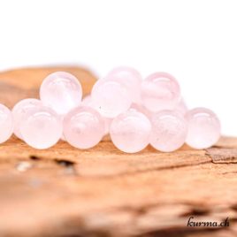 Perles Quartz rose 8mm