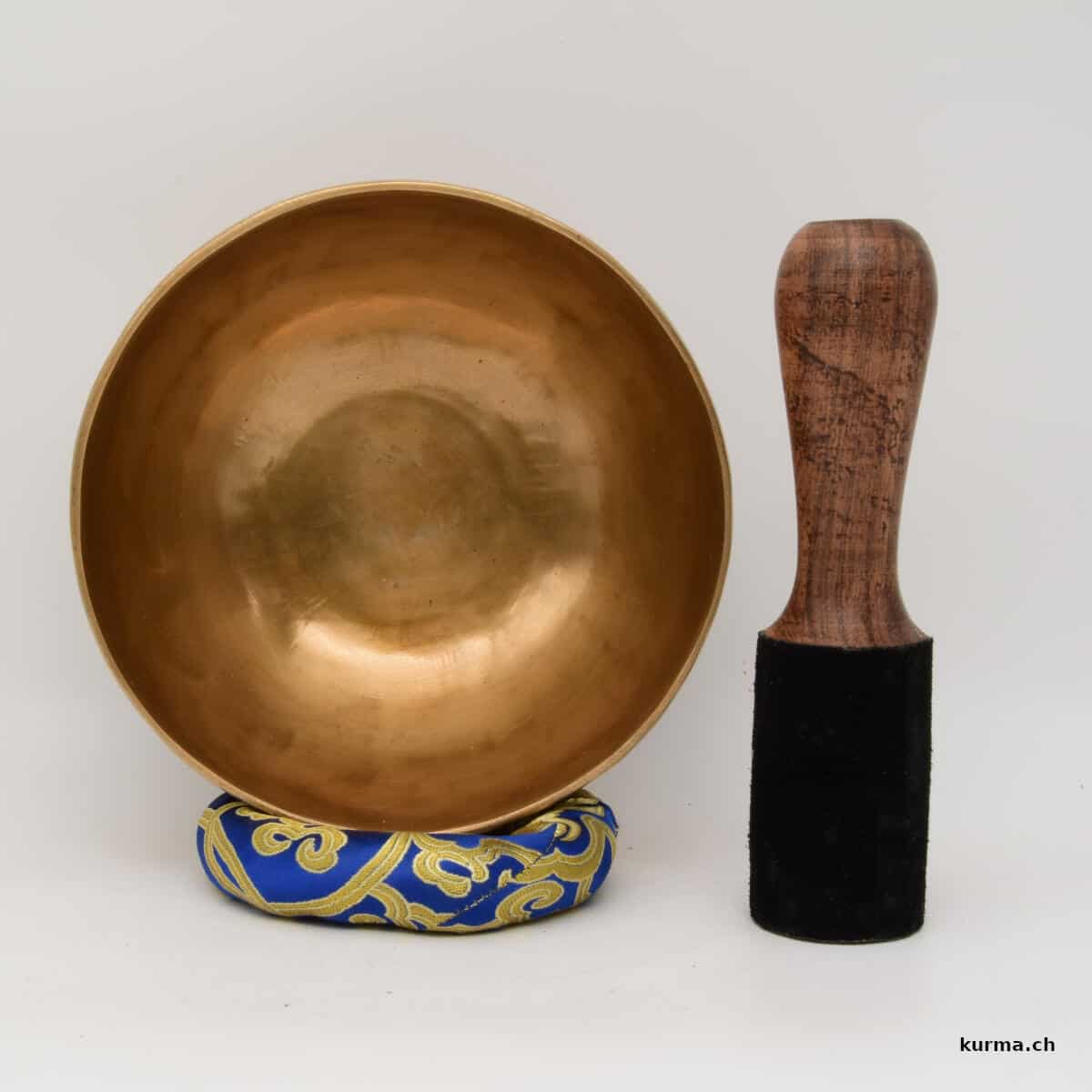 Bol Chantant Tibétain 7 Métaux - 500g, 13cm - Set Complet Avec Bâton Et Coussin - Méditation Et Relaxation