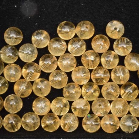 Perles en citrine 8mm