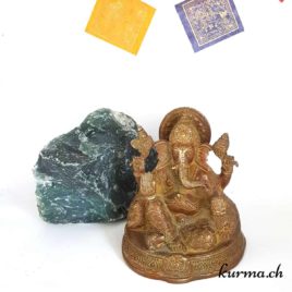 Ganesh en bronze - 16cm - N°6538.1 • Statue de Ganesh en bronze 6538 3 Statue de Ganesh en bronze