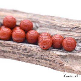 Perles Jaspe rouge 11mm