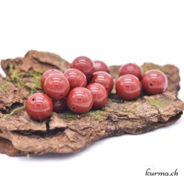 Perles Jaspe rouge 10mm