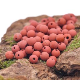 Perles Jaspe rouge mat 4mm