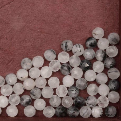 Perles quartz tourmaline