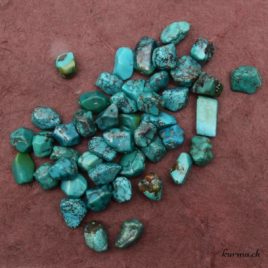 Turquoise pierre roulée à facette - Perles 6-9mm - N°8207 • Turquoise pierre roule facette 6 9mm 8207 Perles Turquoise