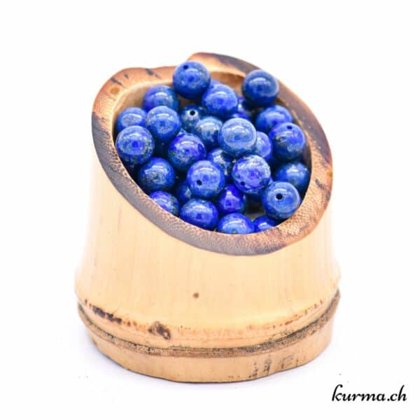 Pierres Rondes Lapis Lazuli 8 Mm | Lot De Perles Pour Lithothérapie Ou Création | Naturelles