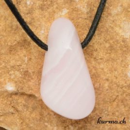 Manganocalcite - Pendentif en pierre percée - N°5833.1 • Calcite mangano 5833.1 9gr 3.2x1.6x1.2cm 1 Manganocalcite en pendentif