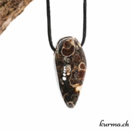 Agate turitelle - Pierre percée - N°8605.1 • agate turitelle pendentif en pierre 8605.1 01 Agate turitelle pierre percée