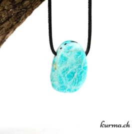 Amazonite du Pérou - Pendentif - N°5451.3 • amazonite pendentif en pierre 5451.3.1 Amazonite du Pérou en bijou