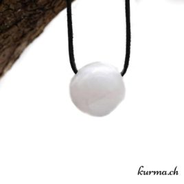 Sélénite en pendentif - N°5825.1 • selenite pendentif en pierre 5825.1 02 Sélénite en pendentif