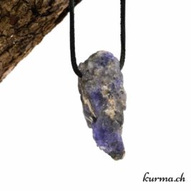 Tanzanite - Collier en pierre percée - N°7022.2 • tanzanite pendentif en pierrre 7022.2.2 Tanzanite en collier