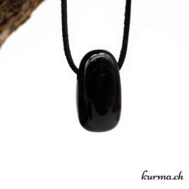 Tourmaline noire ou Schorl en pendentif - N°5132.3 • tourmaline noire pendentif en pierre 5132.3 02 Tourmaline noire en pendentif