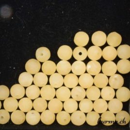 Perles Calcite jaune mate 8mm
