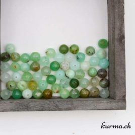 Opale Kiwi ou Opale verte - Perles 7-7,5mm - N°8363 • Opale des andes verte 7 75mm 8363 perles Opale kiwi 7mm