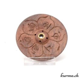 Encens Ispalla - Palo Santo - Renewal Porte-encens - Bois - Om Mani - 7cm