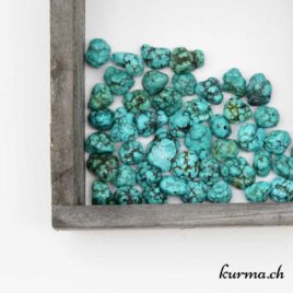 Turquoise pépite - Perles 9x12mm - N°8263 • Turquoise pepite 9x12mm 8263 perles turquoise achat suisse