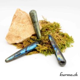 Bâton de massage Labradorite - N°8418.1 • baton de massge labradorite 8418.1 1 Bâton de massage Labradorite