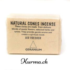 Encens en cône Géranium - 25pcs - N°6108 • encens en cone jeranium n°6108 01 Encens en cône Géranium