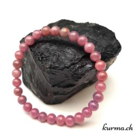 Bracelet Rubis - 6mm - N°9080 • Bracelet en perles Rubis 6mm 9080 1 Bracelet Rubis femme 6mm