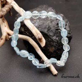 Bracelet Aigue-marine Nuggets - 6-8mm - N°9009 • Bracelet en perles aigue marine 6 8mm 9009 2 Bracelet Aigue-marine Nuggets 6-8mm