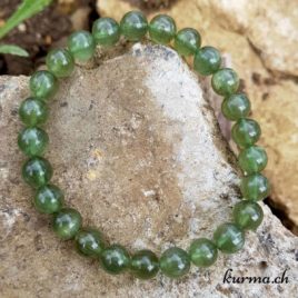 Bracelet Apatite verte - 7,5-8mm - N°9053 • Bracelet en perles apatite verte 8mm 9053 2 Bracelet Apatite verte 8mm