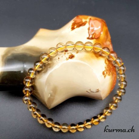 Bracelet Citrine lithothérapie cristaux pierres bijou gemme protection purification purifiant équilibrant