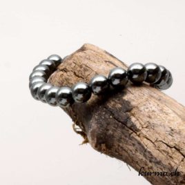 Bracelet Hématite - 8-8,5mm - N°8917 • Bracelet en perles hematite 8mm 8917 1 Bracelet Hématite 8mm