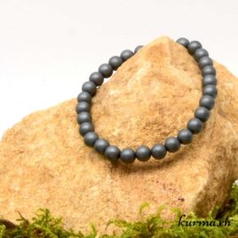 Bracelet Hématite mate - 6-6,5mm - N°8918 • Bracelet en perles hematite matte 6mm 8918 1 Bracelet Hématite mate 6mm