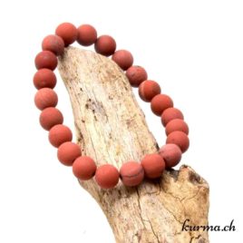 Bracelet Jaspe rouge mat - 8,5mm - 8923 • Bracelet en perles jaspe rouge matte 8mm 8923 1 Bracelet Jaspe rouge mat 8mm
