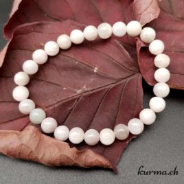 Bracelet Kunzite - 7-8mm - N°9064 • Bracelet en perles kunzite 8mm 9064 2 Bracelet Kunzite 8mm