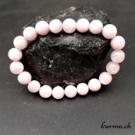 Bracelet Kunzite - 9-10mm - N°9063 • Bracelet en perles kunzite 9mm 9063 1 Bracelet Kunzite 10mm