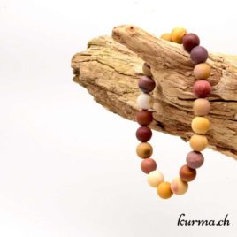 Bracelet Mookaïte mate - 8,5mm - N°8931 • Bracelet en perles mookaite matte 8mm 8931 1 Bracelet Mookaïte mate 8mm