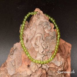 Bracelet Péridot - 4-4,5mm - N°8941 • Bracelet en perles peridot 4mm 8941 1 Bracelet Péridot 4mm