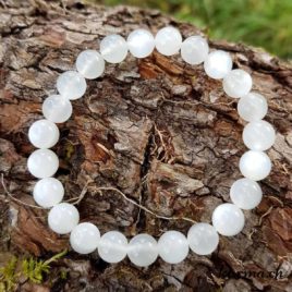Bracelet Pierre de lune blanche - 8mm - N°9071 • Bracelet en perles pierre lune blanche 8mm 9071 1 Bracelet Pierre de lune blanche 8mm
