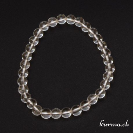 bracelet en perles de cristal de roche