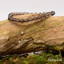 Bracelet Quartz fumé - 6,5mm - N°8943 • Bracelet en perles quartz fume 6mm 8943 3 Bracelet Quartz fumé 6mm