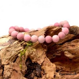 Bracelet Rhodonite mate - 8,5mm - N°8952 • Bracelet en perles rhodonite matte 8mm 8952 1 Bracelet Rhodonite mate 8mm