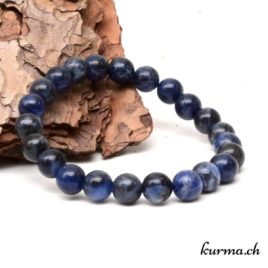 Bracelet Sodalite - 8,5-9mm - N°8954 • Bracelet en perles sodalite 8mm 8954 1 Bracelet Sodalite 8mm