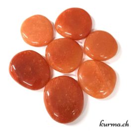 Aventurine Orange - Galet - 4.5 à 5cm - N°5297 • Galet aventurine Oragne 5297 2 Aventurine Orange – Galet – 4.5 à 5cm – N°5297