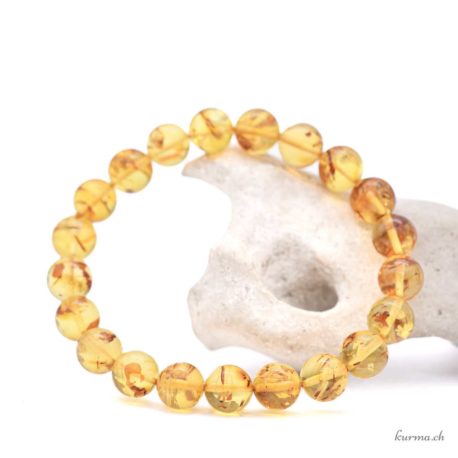 Bracelet Ambre clair 8.5-9mm