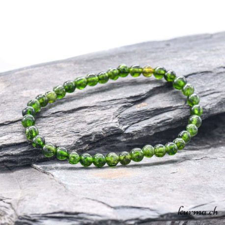 Bracelet en Diopside 5mm pour le lâcher-prise