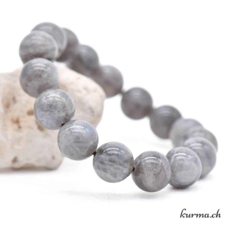 Bracelet Labradorite 12mm - Nº9081.160-2 disponible dans la boutique en ligne Kûrma. Votre magasin de pierre et minéraux en suisse