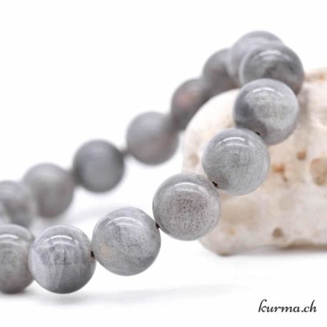 Bracelet Labradorite 12mm - Nº9081.160-3 disponible dans la boutique en ligne Kûrma. Votre magasin de pierre et minéraux en suisse