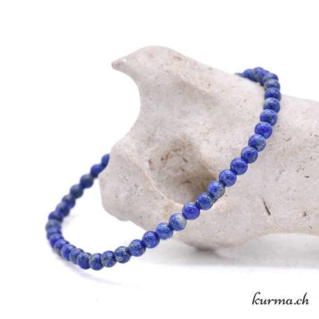 Bracelet Lapis-lazuli femme 4mm