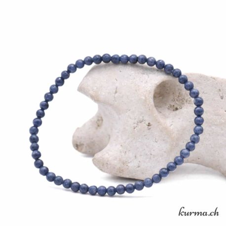 Bracelet Saphir 4mm - Nº9073-1 disponible dans la boutique en ligne Kûrma. Votre magasin de pierre et minéraux en suisse