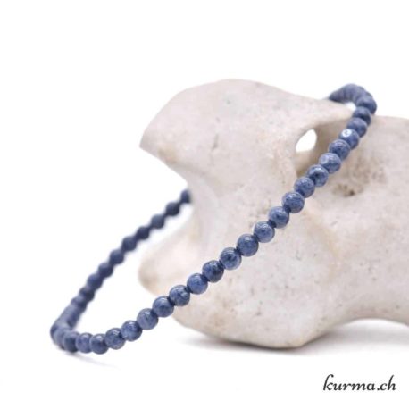 Bracelet en Saphir bleu 4mm