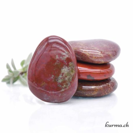 Galet Jaspe Rouge et Brun 4-4.5cm - Nº7771-1 disponible dans la boutique en ligne Kûrma. Votre magasin de pierre et minéraux en suisse