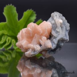 Stilbite sur Cacédoine - Minéraux - 61gr
