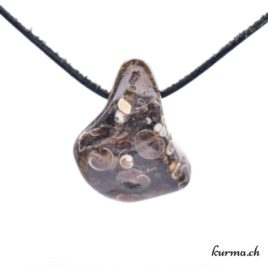 Agate turitelle – Bijou en pierre roulée – N°5901.1