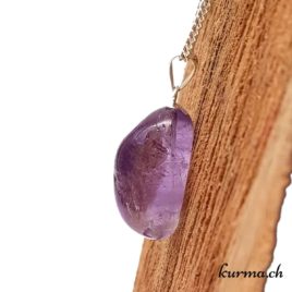 Améthyste pendentif en argent - N°8064.4 • pendentif boucle argent amethyste clair 8064.4 1 Améthyste pendentif en argent – N°8064.4